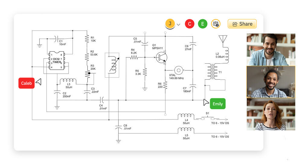 Collaborate on Circuit Diagrams