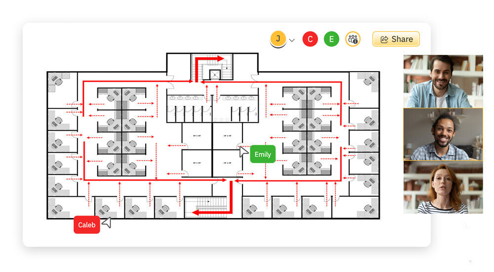 Collaborate on evacuation plans