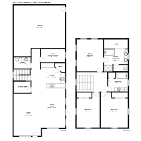3 Bedroom 2.5 Bath Colonial House Floor Plan