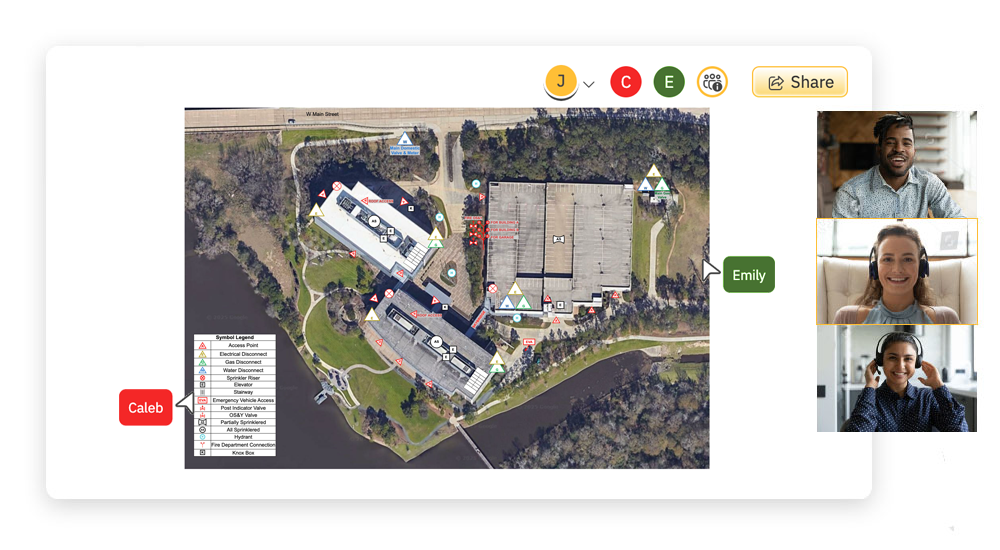 Fire pre-plan collaboration