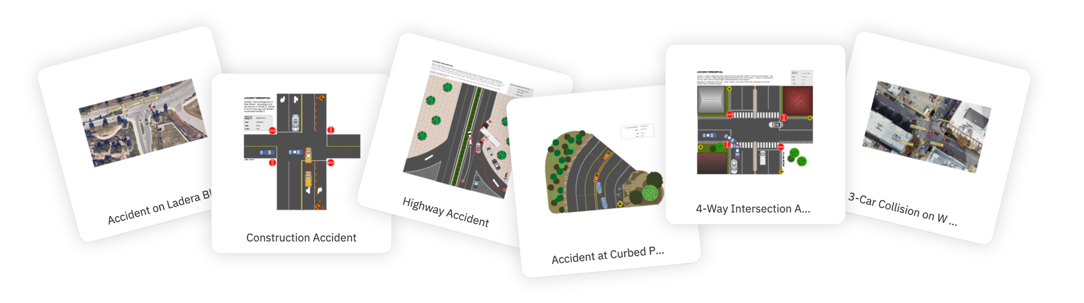 Forensic crash diagram types
