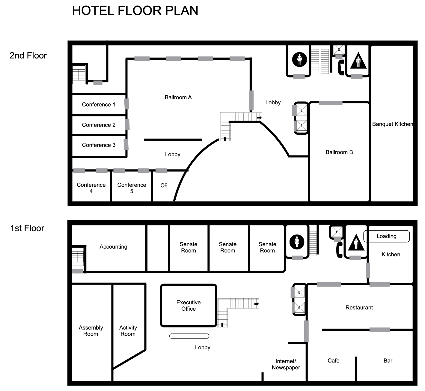 Hotel plan example
