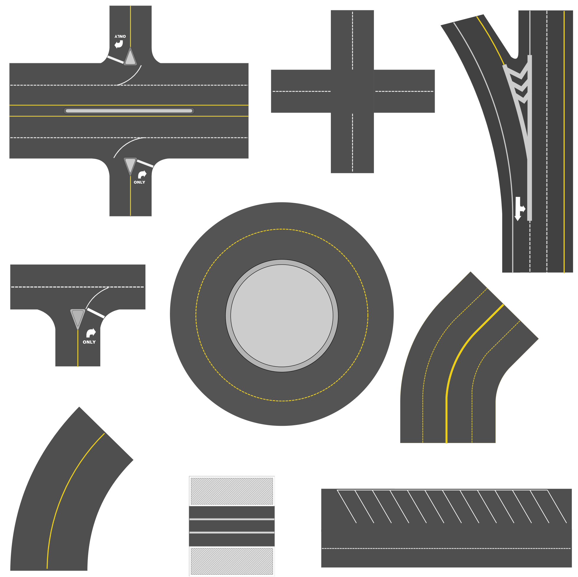 Roadway symbols