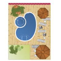 Patio with Pool Design